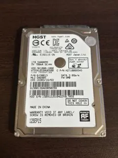 HGST HTS541010A9E680 HDD 2.5インチ 1TB