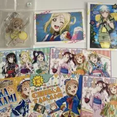 ラブライブ Aqours 国木田花丸　キーホルダー　ポストカード　8点セット