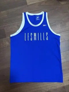 Reebok LES MILLS タンクトップ ブルー XL O リーボックのサムネイル