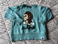 XLARGE アクアブルー トレーナー 100のサムネイル