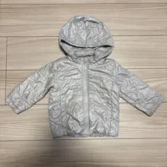 シルバー グレー フード付きアウター solotex 80cm