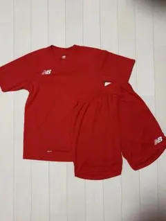 New Balance スポーツウェア 上下セット レッド Mのサムネイル