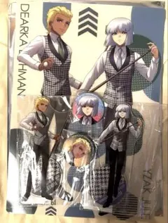 ガンダムSEED ラウンドワン　イザーク　ディアッカ　アクリルスタンド　缶バッジ