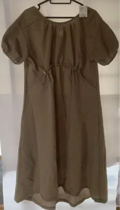 【新品未使用】 earthmusic&ecology パフスリーブワンピース