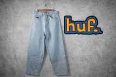 HUF cromer デニムパンツ ワイド　ライトブルー　ストリート　春服