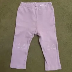 devil rock 薄紫 猫刺繍パンツ