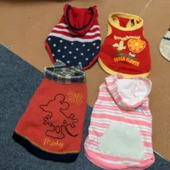 ワンちゃん女の子 春夏洋服4枚セット