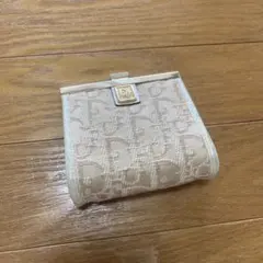 Christian Dior コインケース ベージュ　がま口