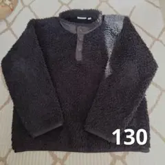 黒フリース 130サイズ ユニクロ　ホワイトマウンテニング