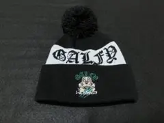 試着のみ ガルフィー ジャガードニットキャップ ポンポン付き ユニセックス