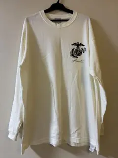 Acoustic 長袖プリントTシャツ ホワイト XL