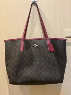 COACH コーチ トートバッグ ヴァーシティ シグネチャー 大容量 A4 通勤
