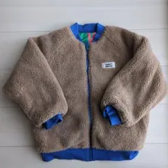 ボアジャケット　柄ジャケット　リバーシブル130cm
