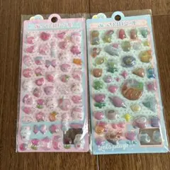 ぷっくり3D シール 2枚セット