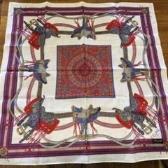 未使用♪ CELINE 大判 ハンカチ　馬具柄 ヴィンテージ セリーヌ　スカーフ