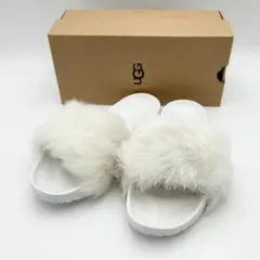 UGG　アグ　ロイヤル　スライドサンダル　ファー　白　23cm　未使用品　箱