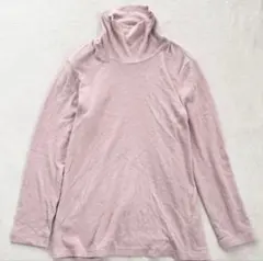 UNIQLO ユニクロ フリース タートルネック 長袖 ピンク XL