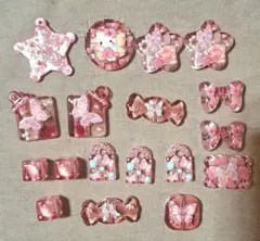 ビーズまとめ売り　クリアビーズ　浮き彫り　蝶②