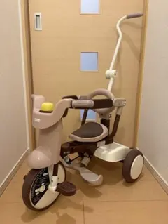 【美品】iimo 三輪車 折りたたみ式 ブラウン TRICYCLE 説明書付きのサムネイル