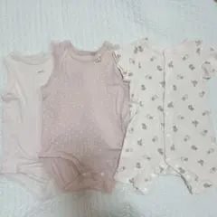 肌着　70cm ロンパース　ピンク　女の子　綿100%