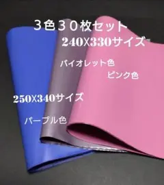 ⬛️★宅配ビニール袋 A4サイズ3色【各色10枚】30枚セット