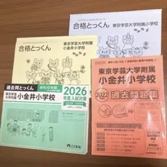 東京学芸大学附属小金井小学校 入試問題集 4冊セット