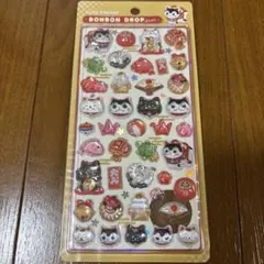 国内購入正規品　ボンボンドロップシール　和柄猫　まねきねこ　クーリア
