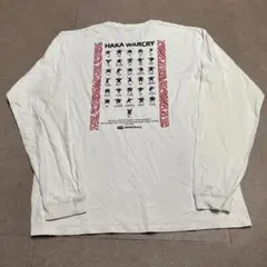 Canterbury ロンt 長袖tシャツ　白　ハカ　ラグビー　Lのサムネイル