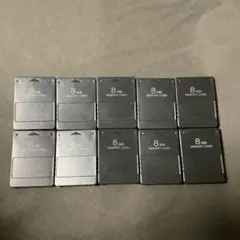 1★ノーブランド　PS2メモリーカード10枚セット　8MB　SONY互換