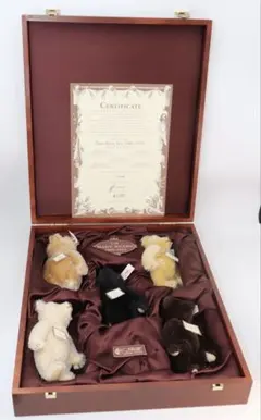 Steiff UK Baby Bears 1989-1993 5体セット木箱入りのサムネイル