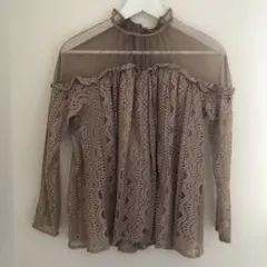 レースブラウス　SNIDEL