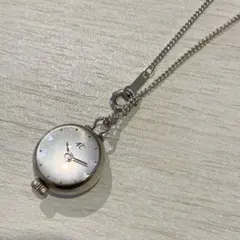 動作未確認　4℃ クォーツ　懐中時計　チェーン付　925のサムネイル