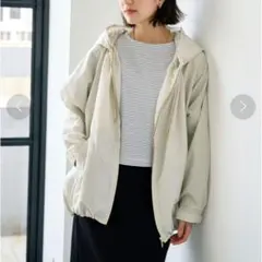 t0m0様【美品】グリーンレーベルリラクシング 撥水 ギャザー フード ブルゾン