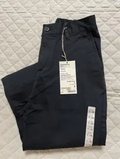 無印良品　ワイドパンツ　ブラック ストレッチチノパン Sサイズ