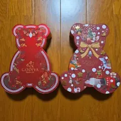 고디바 곰 모양의 빈 상자, 2개 세트, 곰, 고디바