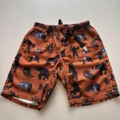 go slow caravan 動物柄 オレンジショートパンツ