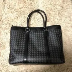 極美品✨エルメネジルドゼニア トートバッグ ペッレテスータ ブラック