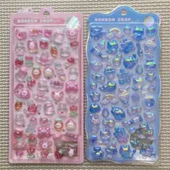 ボンボンドロップシール　ももいろボンボン　そらねこボンボン