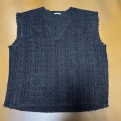 美品　MURUA ニットベスト 黒　サイズ2