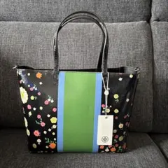 Tory Burch ショルダーバッグ 花柄 ストライプ　2ウェイのサムネイル