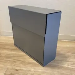 ダイヤル錠付き 壁掛けポスト ダークグレー