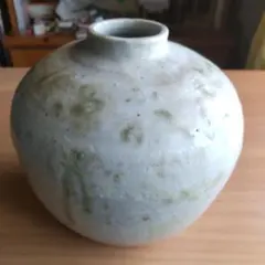 京焼 小林正明作 創作花器 貫入釉 球体花瓶 - メルカリ