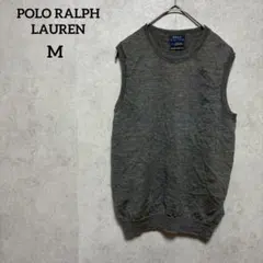 POLO RALPH LAUREN ベスト　ニット　ダークグレー　M