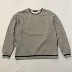 ◯ ポロラルフローレン　トレーナー　スエット　プルオーバー　グレー