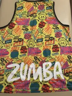 ZUMBA タンクトップ イエロー マルチカラー