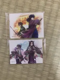 鬼滅の刃ufotable コミケ くじ 炭治郎と義勇 しのぶとカナエ ステッカー