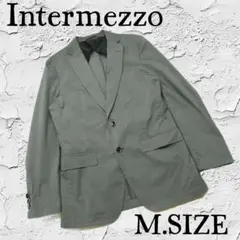 v95【Intermezzo】 夏物テーラードジャケット グレー Mサイズのサムネイル