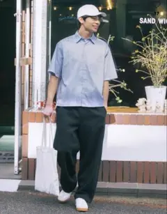 UNIQLO C ブロードオーバーサイズシャツ ストライプ L ビームス GU