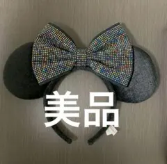 ★ディズニー　ミニー　カチューシャ　スパンコール　黒