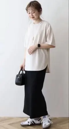 ジョーゼット ラウンドヘムトップス　Ｌサイズ